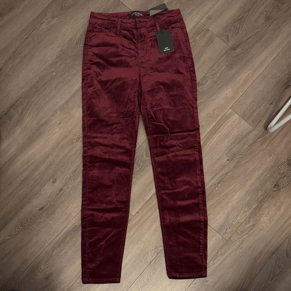 RW&CO. Women's Deep Red Skinny Jeans